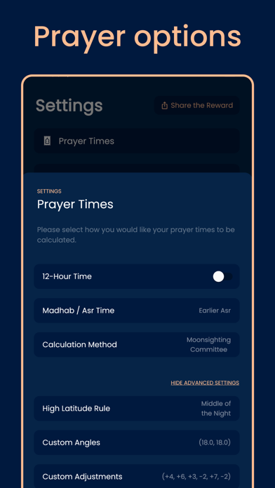 Pillars: Prayer Times & Qibla Screenshot