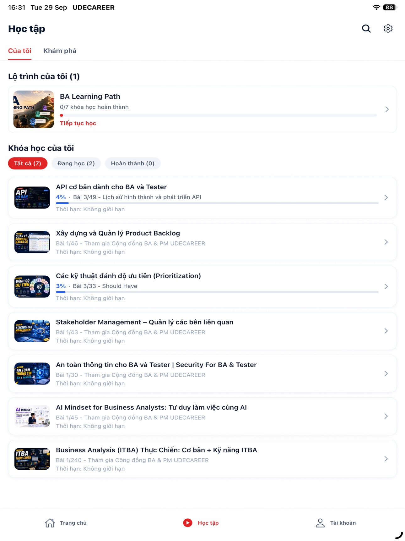 Screenshot 12 of UDECAREER – Học & Phát triển