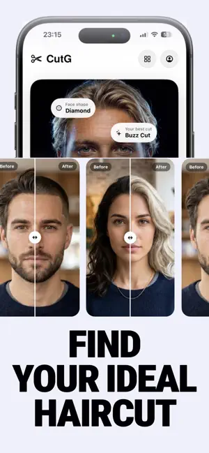 CutG : Haircuts & Face Shape screenshot 1