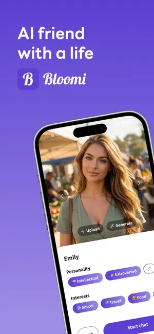 Bloomi: AI Friend with a Life screenshot 1