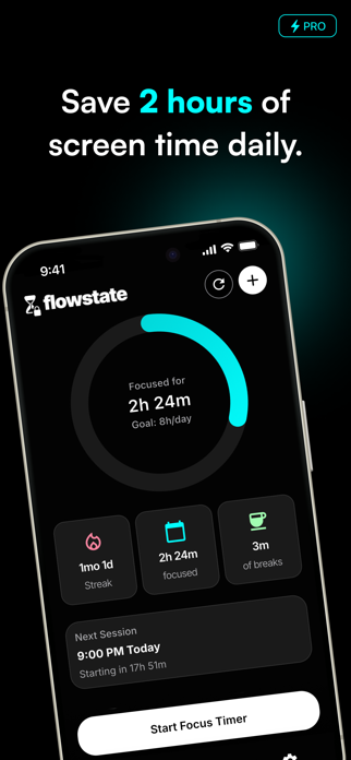 Flowstate: Block Apps & Focus Screenshot 2 of 7
