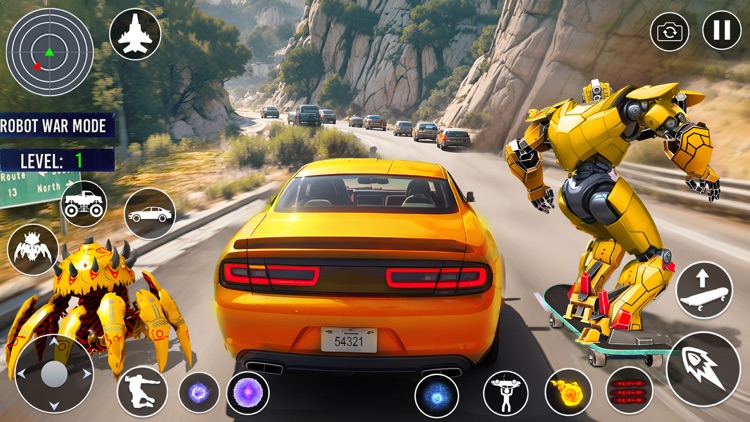 Octopus Robot Car Game 3D- War