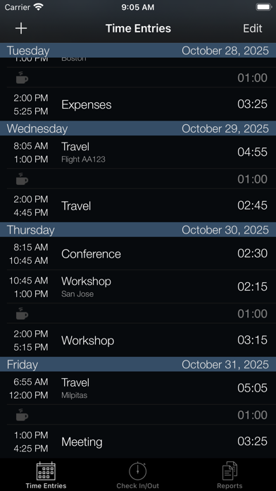 Week Timer iPhone screenshot 2 - Business app