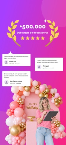 Creador (Diseñador de fiestas) iPhone screenshot 2