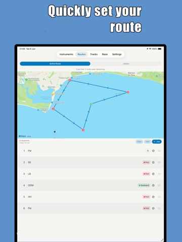 Sailing Instruments iPad screenshot