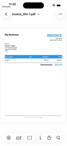 Invoice Home & Receipt Maker Screenshot 3 of 4