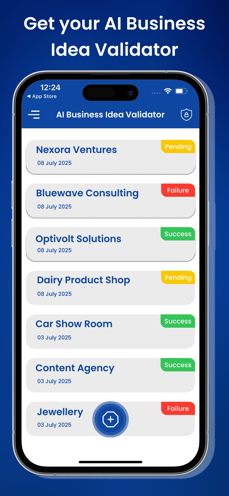 AI Business Idea Validator iphone screenshot 1