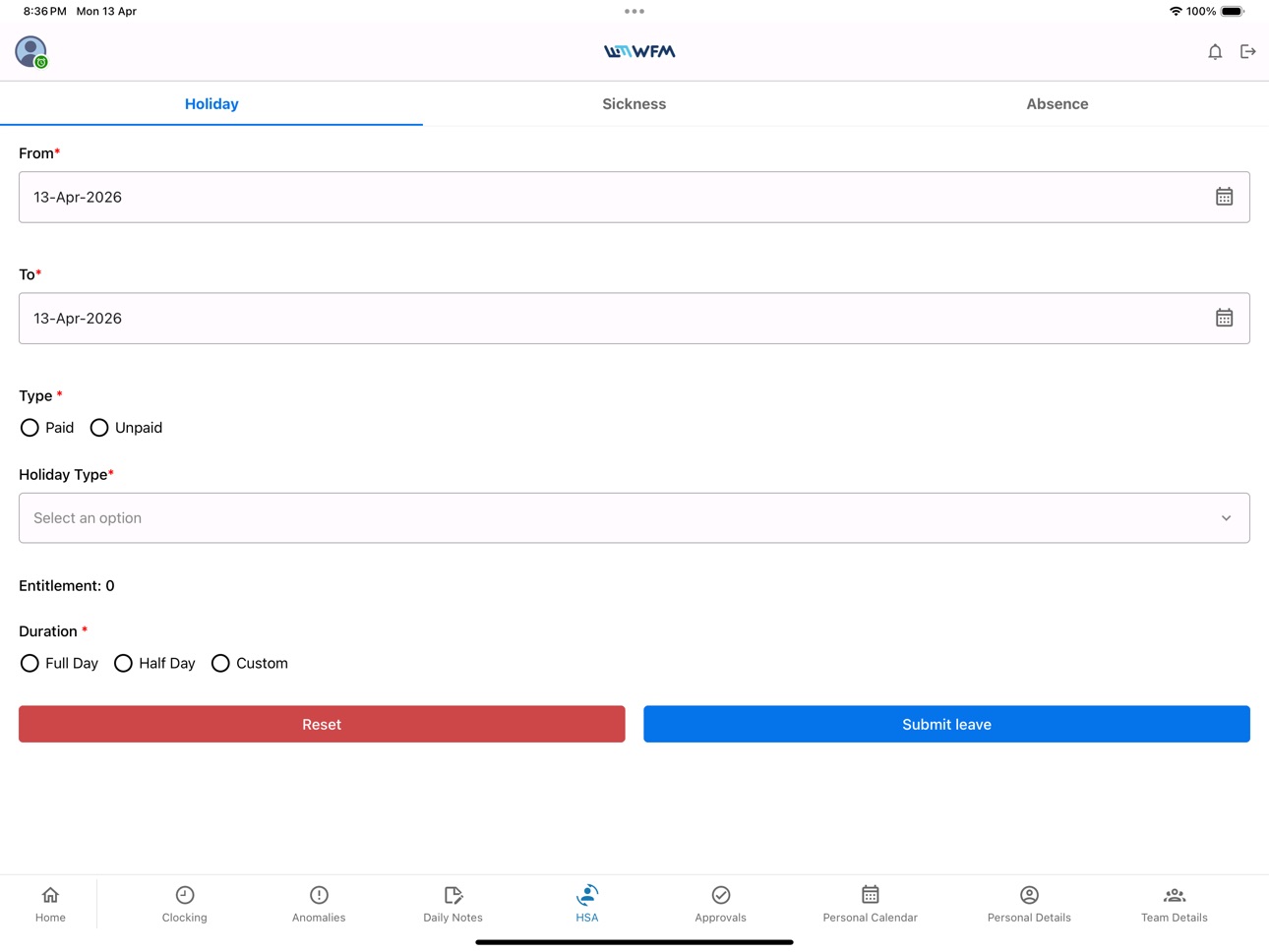 iPad screenshot