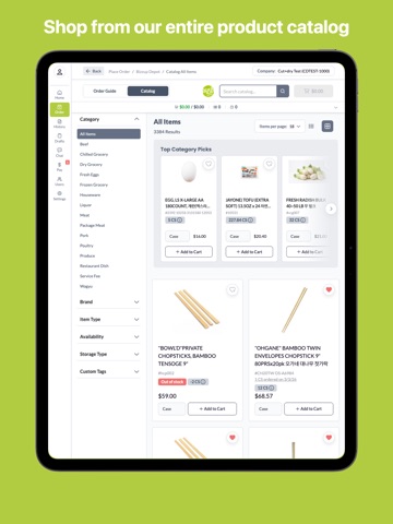Bizzup Depot iPad screenshot
