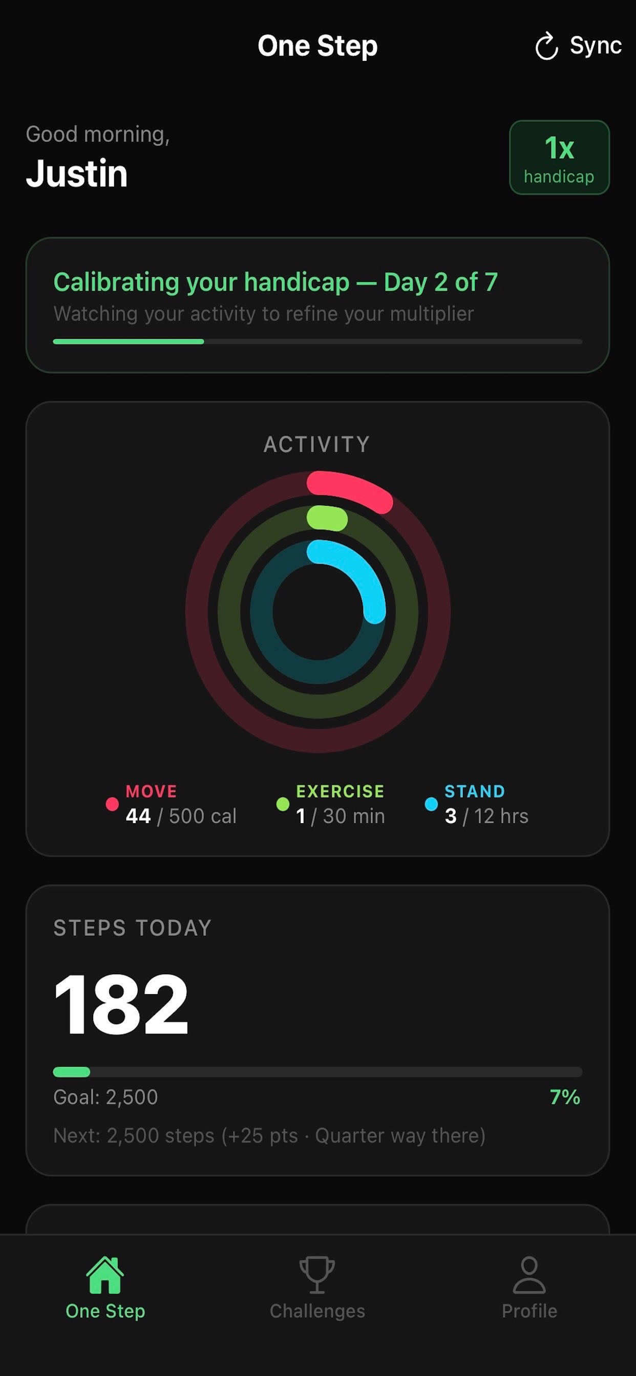 One Step Challenges