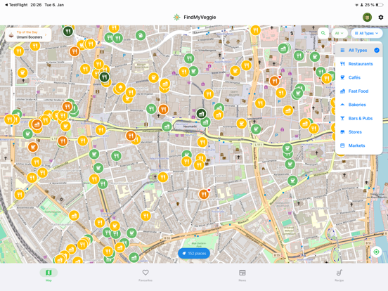 FindMyVeggie app screenshot