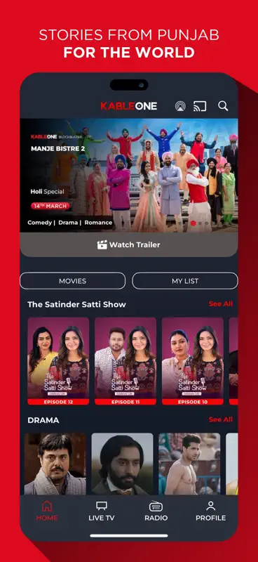 KableOne - Home of Punjabi OTT screenshot 2 of 5