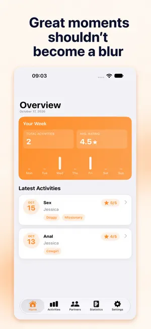Intimetrics – Intimacy Tracker screenshot 1