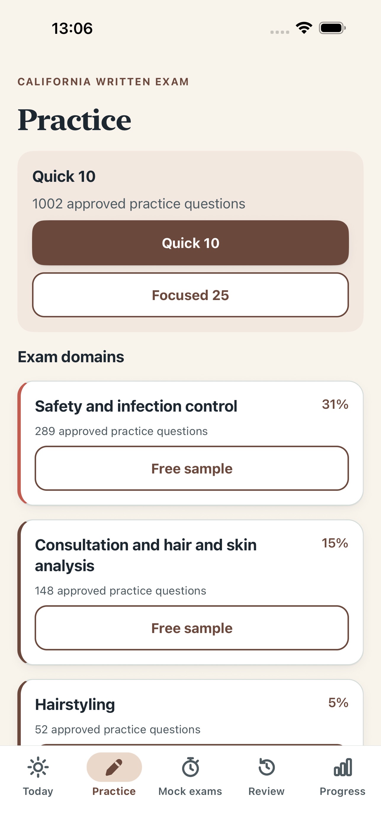 Screenshot 2 of Beauty Exam Ready: Barber