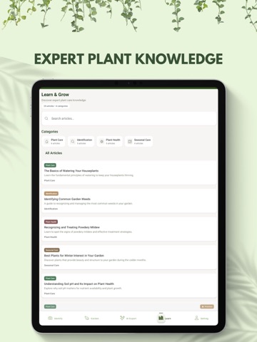 Plant Identifier AI Scan iPad screenshot