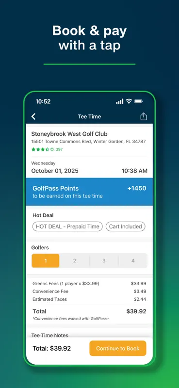 GolfNow Book TeeTimes Golf GPS screenshot 2 of 6