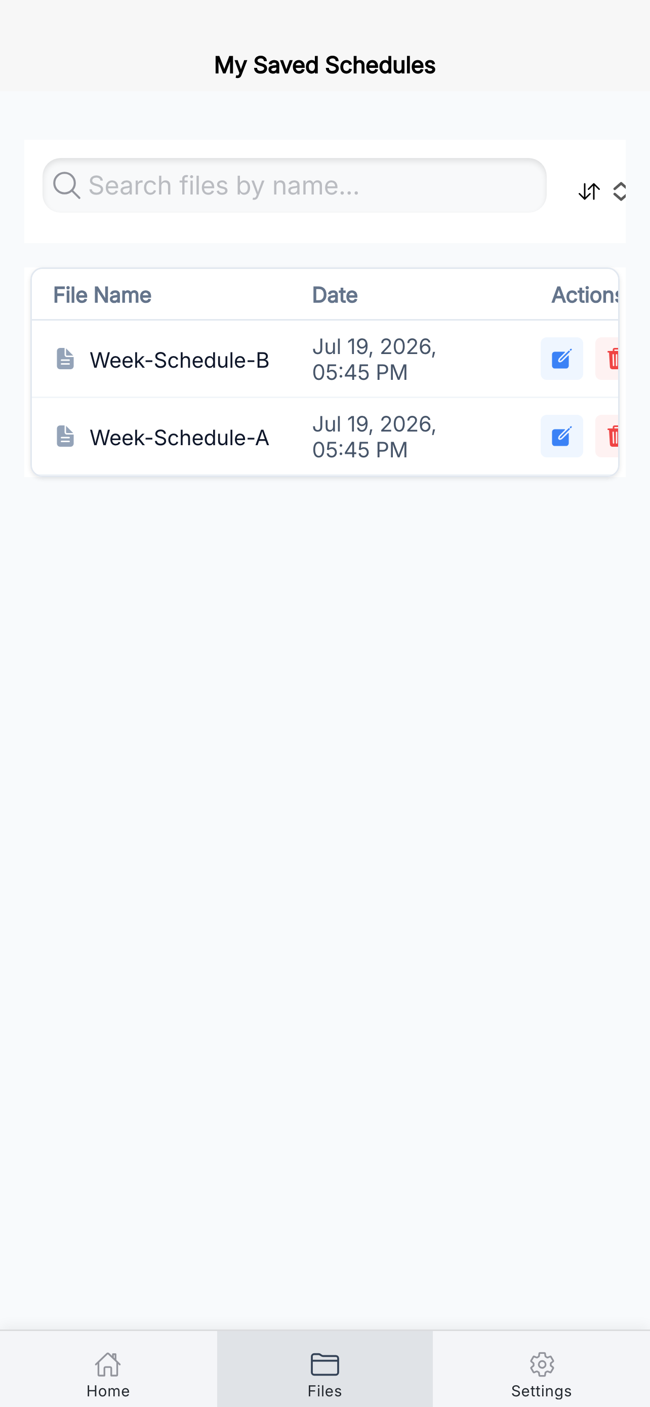 Week Schedule screenshot 9