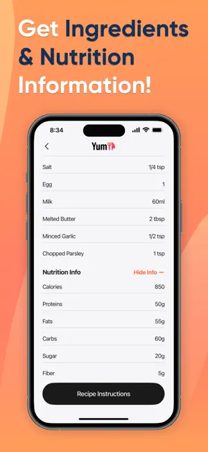 Yum: Easy & Tasty Recipes screenshot 3