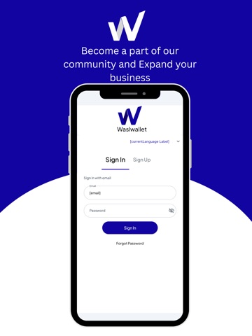 WaslWallet For Business iPad screenshot