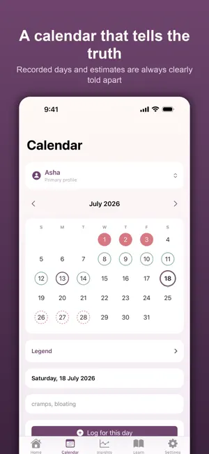 HerRhythm: Period Tracker screenshot 3