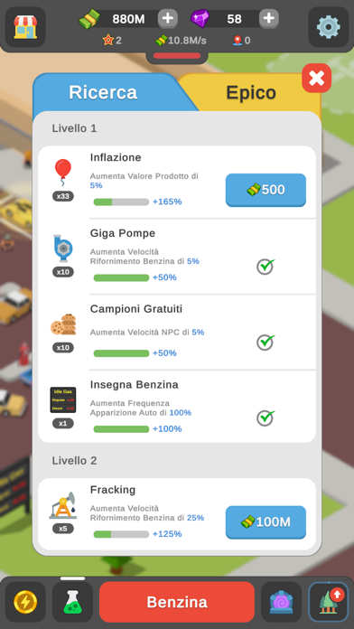 Idle Gas Station Tycoon iOS Mod IPA screenshot 3 - iOS game interface