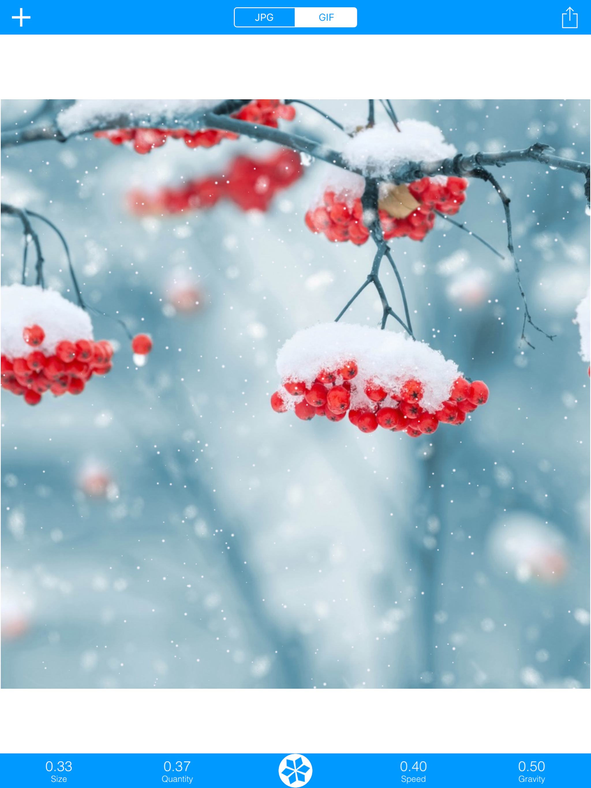 Snowing: GIF&JPG screenshot 4