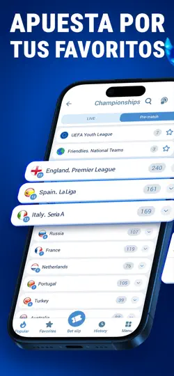 Captura de pantalla de 1xBet ― Apuestas Deportivas ES en iPhone 5