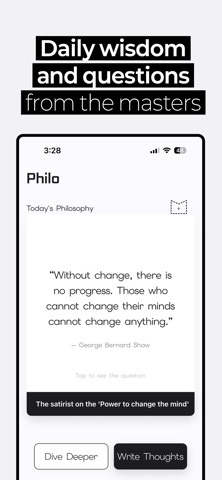 Philo: Chat with Philosophers iPhone screenshot