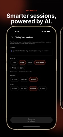 TIER: Gym Workout Log Screenshot 5 of 10