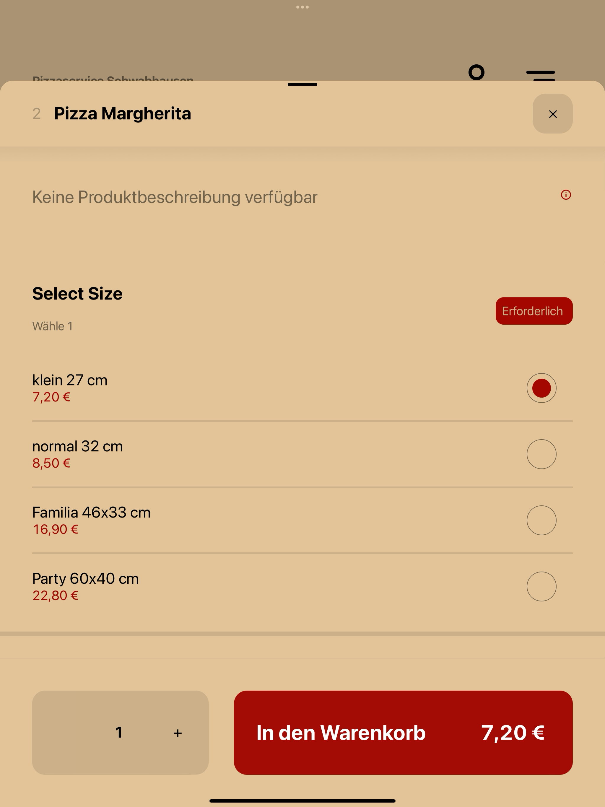 Pizzaservice - Schwabhausen