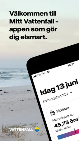 Mitt Vattenfall screenshot 1