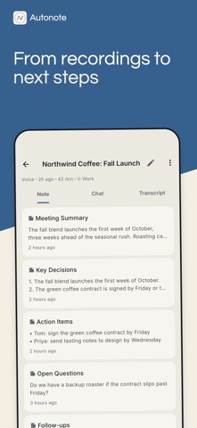 Autonote: AI Voice & Summary screenshot