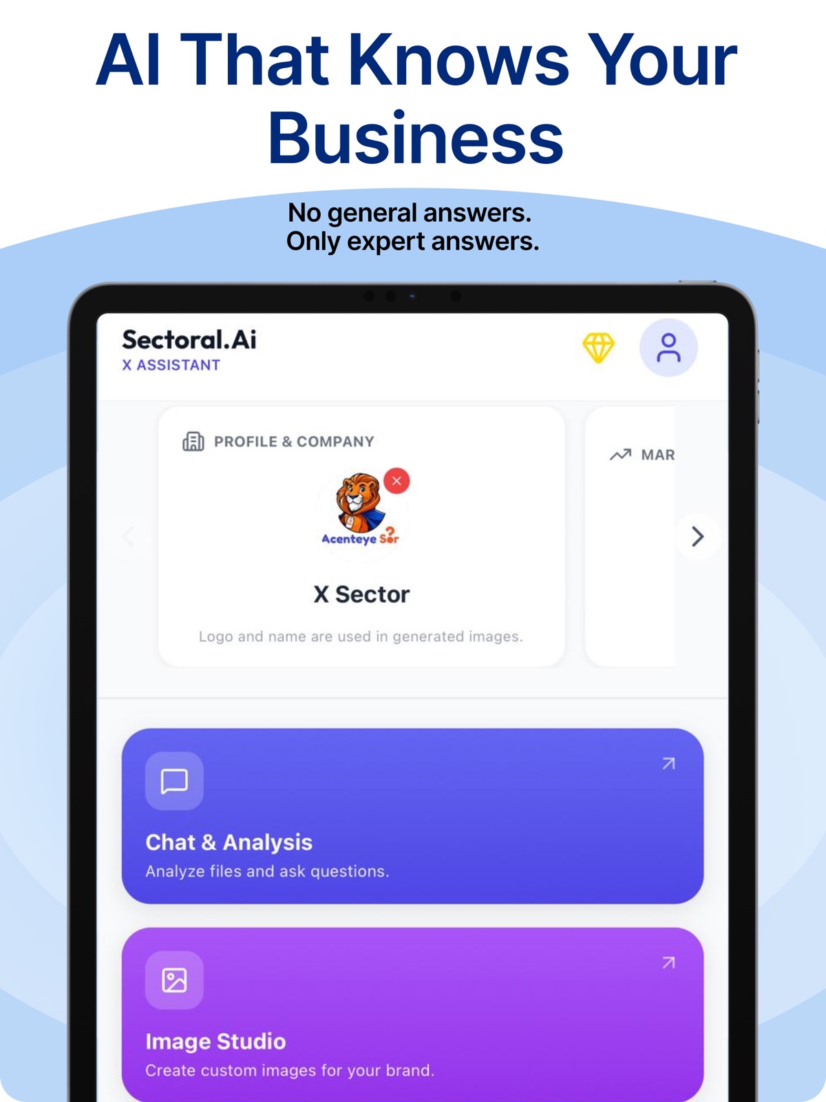 Sectoral.Ai: Business AI Chat ipad screenshot 1