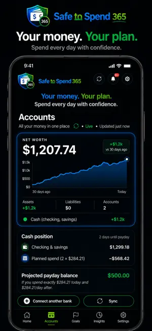 Safe to Spend 365: Budget AI screenshot 2