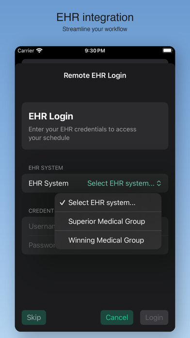 App screenshot