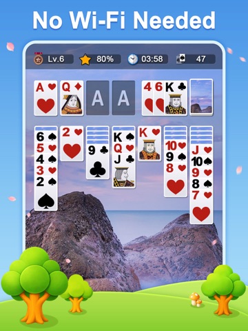 Classic Solitaire． iPad screenshot