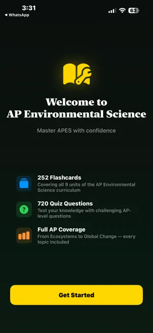 AP Environmental Science Quiz screenshot 1