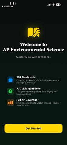 AP Environmental Science Quiz iPhone screenshot