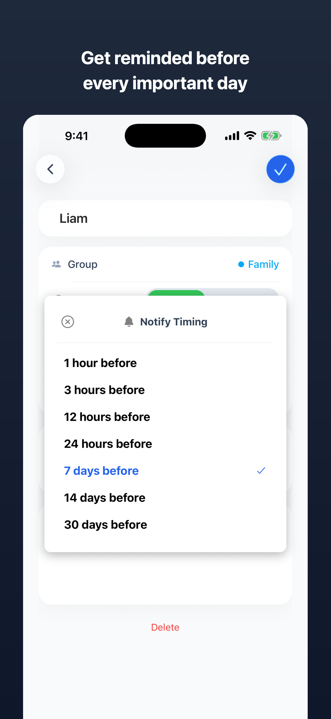DayList - Birthday Reminder screenshot 6