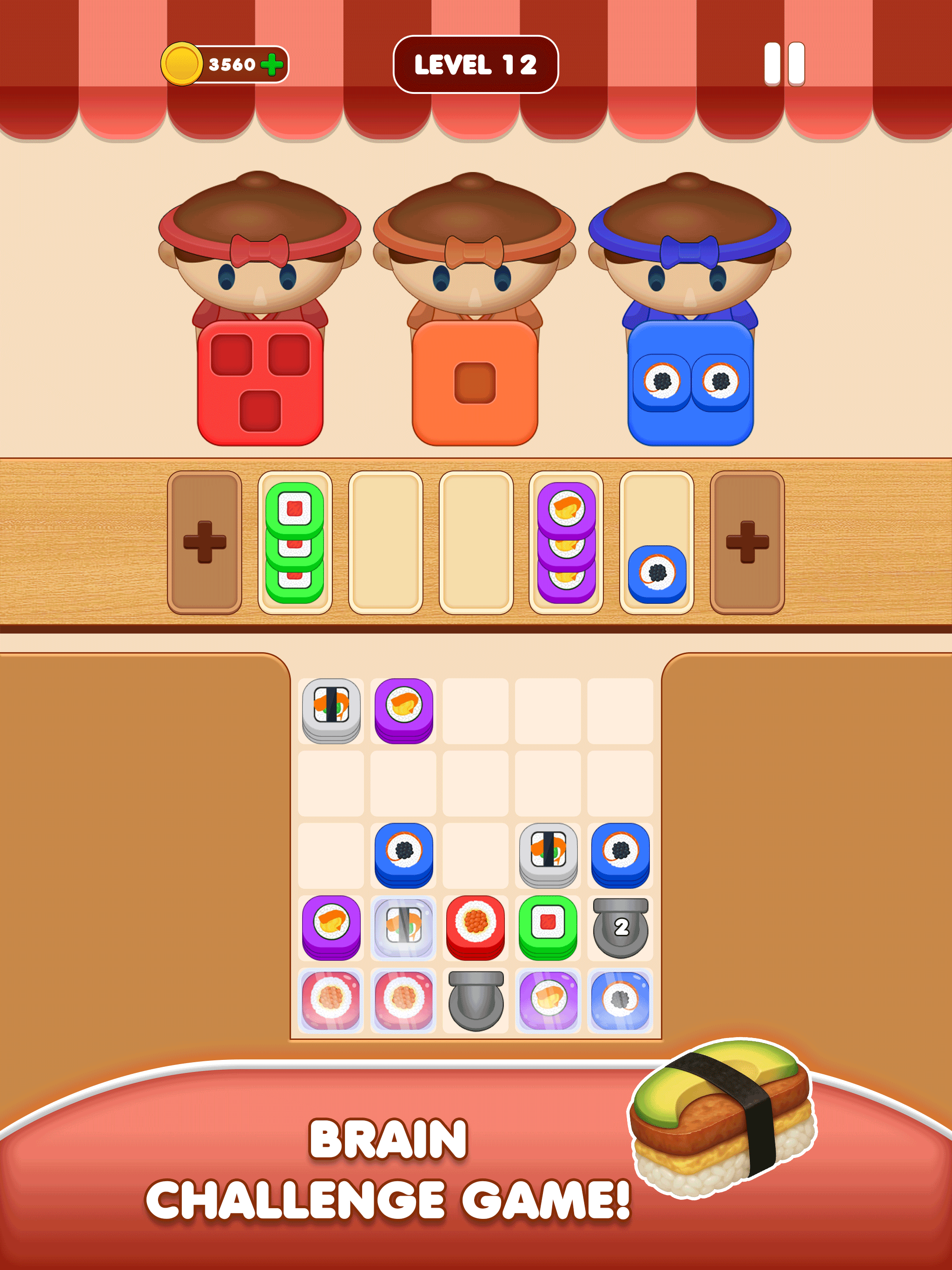 Sushi Color Sort: Block Jam 3D screenshot 5