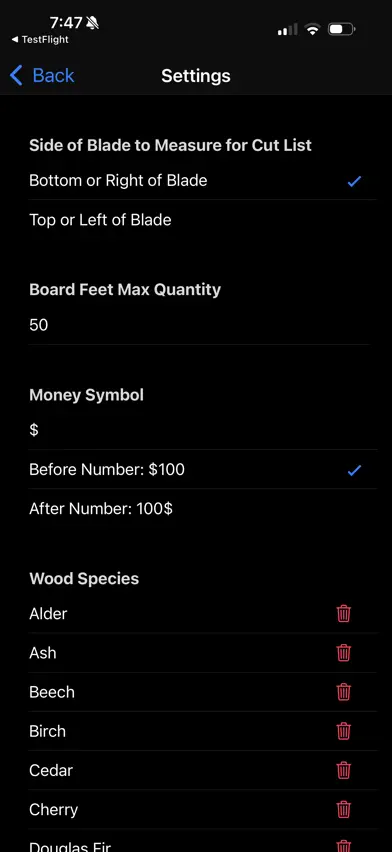 Sawmill Calculator Pro screenshot 5