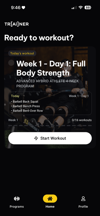 Element 26 Trainer Workout App Screenshot 1 of 5