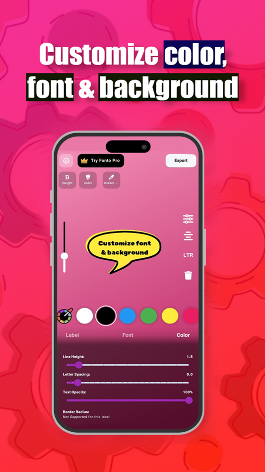 #6. Fonto - story font for IG (iOS) By: ZEEBAVERSE LLC