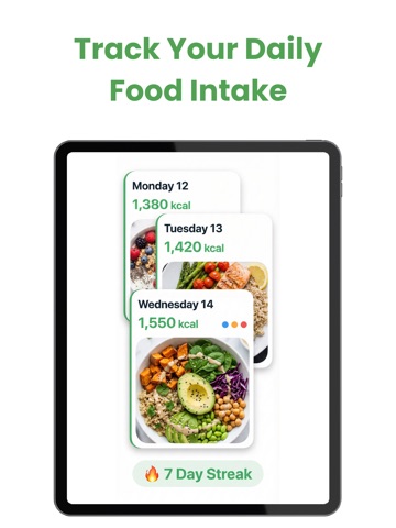 Food Calorie Scanner · AI iPad screenshot