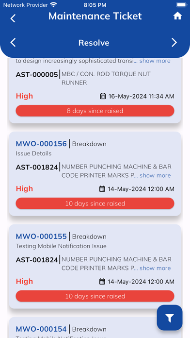 MSAF-CMMS Screenshot
