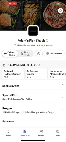 Adam's Fish Shack. Screenshot 2 of 4