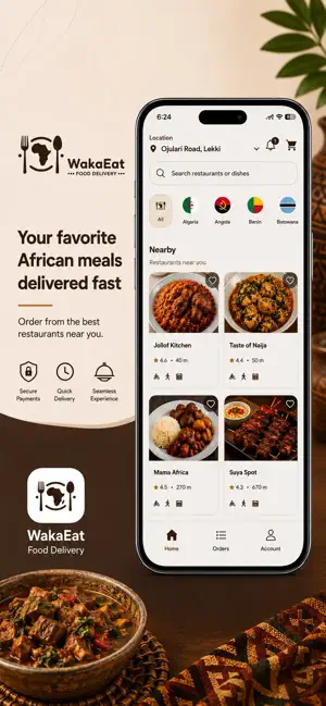 WakaEat: African Food Delivery screenshot 1