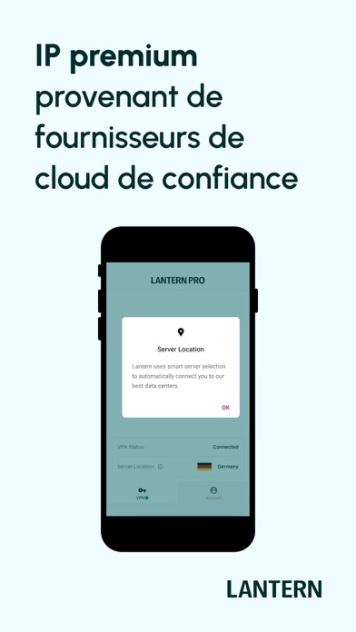 Screenshot #1 pour Lantern : VPN rapide, sécurisé
