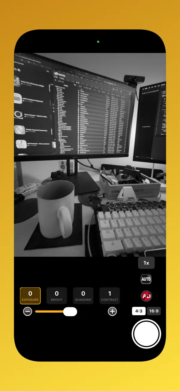 Screenshot #2 pour Caméra N&B - noir et blanc Pro