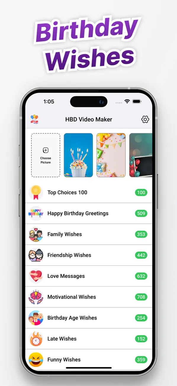 Screenshot #3 pour Birthday Wish: HBD Video Maker